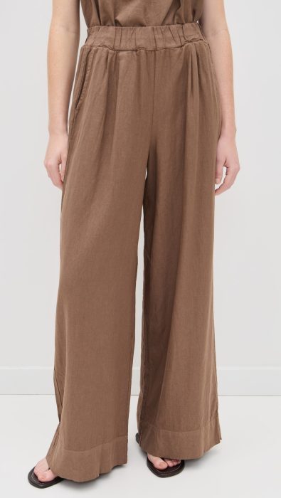 Stateside Linen Wide Leg Pull-On Pants