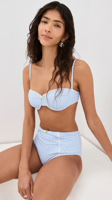 STAUD Jo Balconette Bikini Top