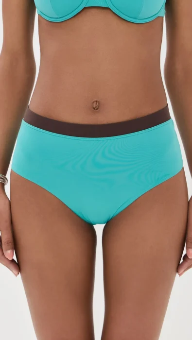 STAUD Devon High Rise Bikini Bottoms