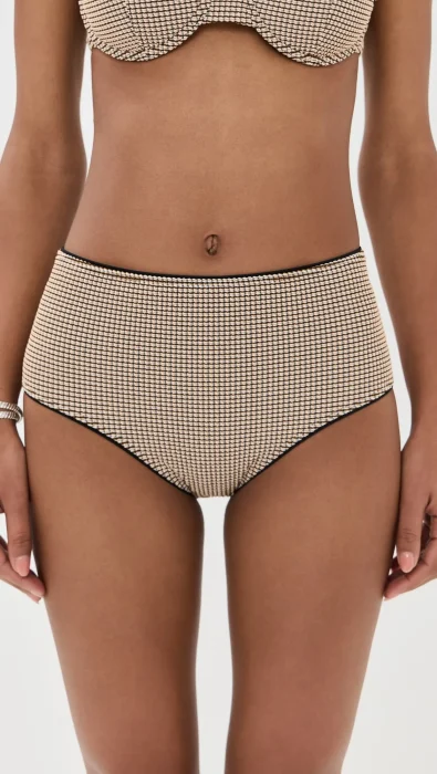 STAUD Devon High Rise Bikini Bottoms