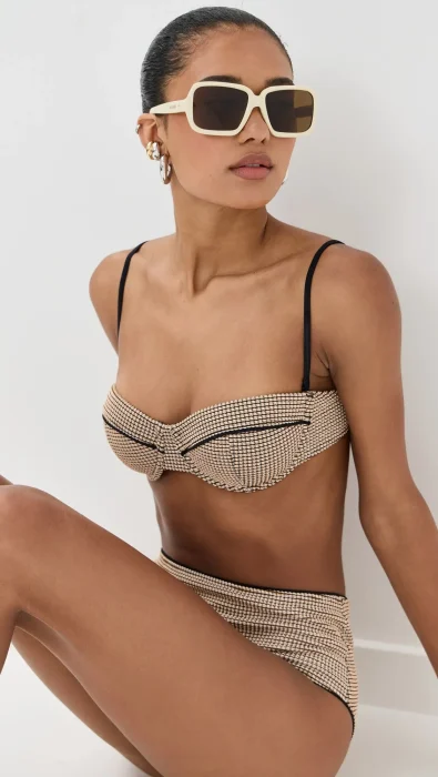 STAUD Jo Balconette Bikini Top