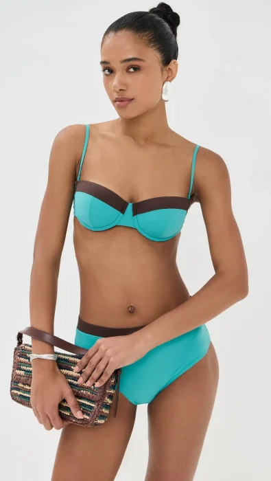STAUD Jo Balconette Bikini Top