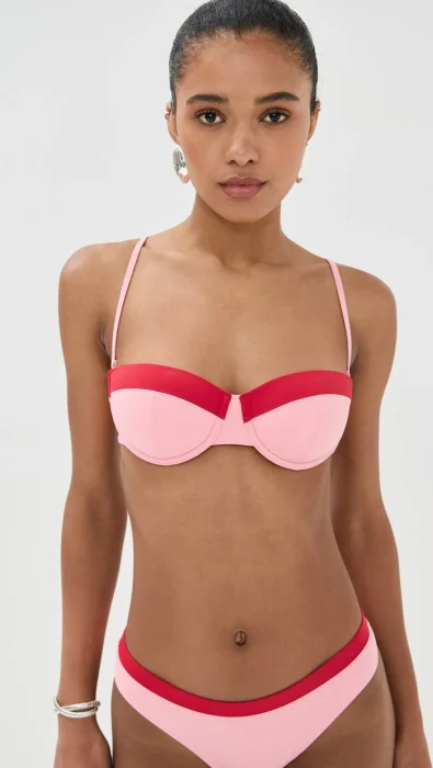 STAUD Jo Balconette Bikini Top