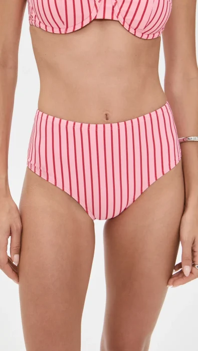 STAUD Devon High Rise Bikini Bottoms