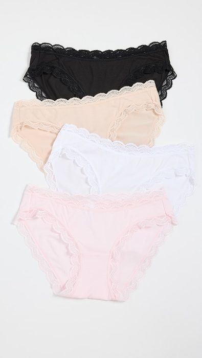 Stripe & Stare Essentials Mix Knicker Box Sand Knicker Knicker Four Pack