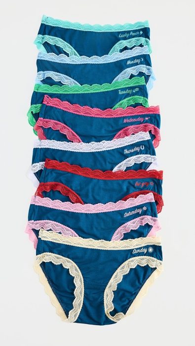 Stripe & Stare Original Knicker Eight Pack - Days