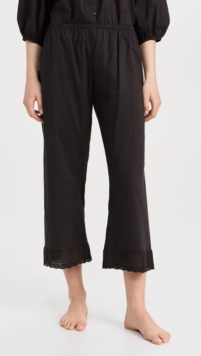 THE GREAT. The Eyelet Easy Sleep Pants