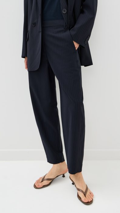 Tibi Dominic Pinstripe Reese Sculpted Trousers