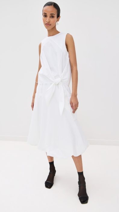 Tibi Bio Twill Bubble Skirt