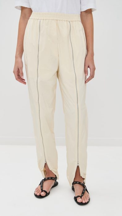 Tibi Nylon Zipper Joggers