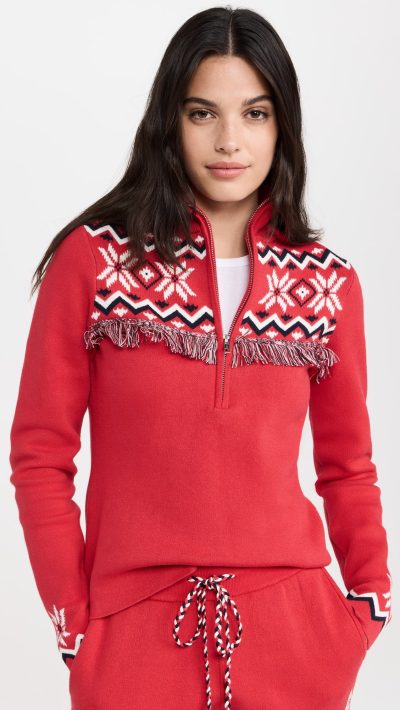 The Upside Keystone Blanche Half Zip Sweatshirt