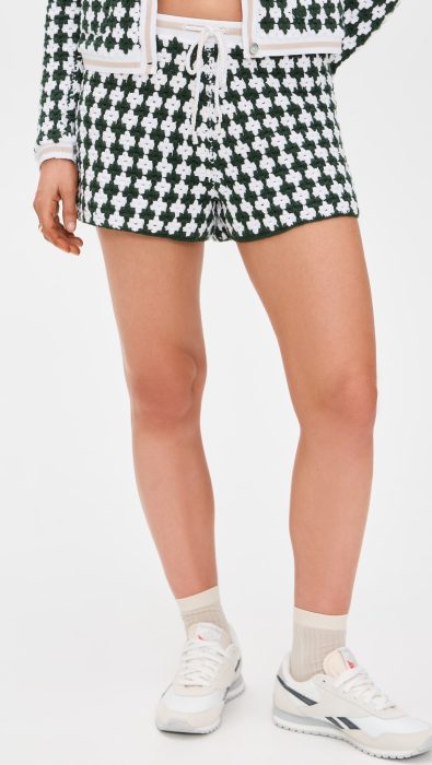 The Upside Portobello Malik Crochet Shorts