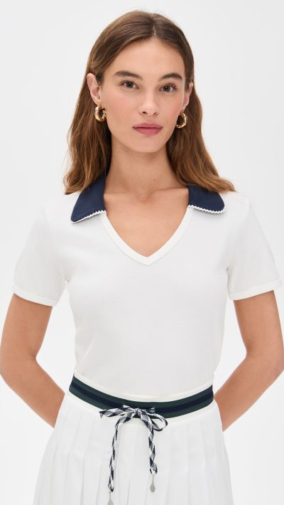The Upside Jacobs V Neck Collared Polo