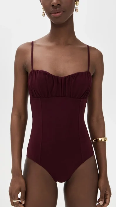 Ulla Johnson Dalila Ruched Maillot