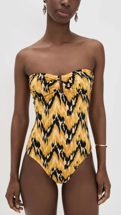 Ulla Johnson Monterey Strapless Maillot One Piece