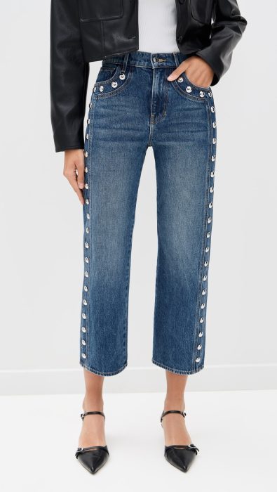 Veronica Beard Jean Dylan Ankle High Rise Straight Jeans