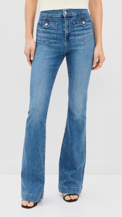 Veronica Beard Jean Beverly High Rise Skinny Flare Jeans
