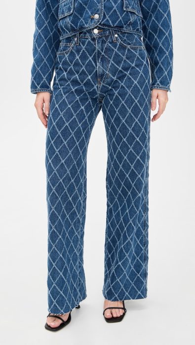 Veronica Beard Jean Taylor High Rise Wide Leg Pants