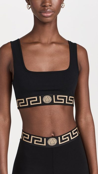 Versace Topeka Jersey Bi-Stretch Cotton Underwear Top