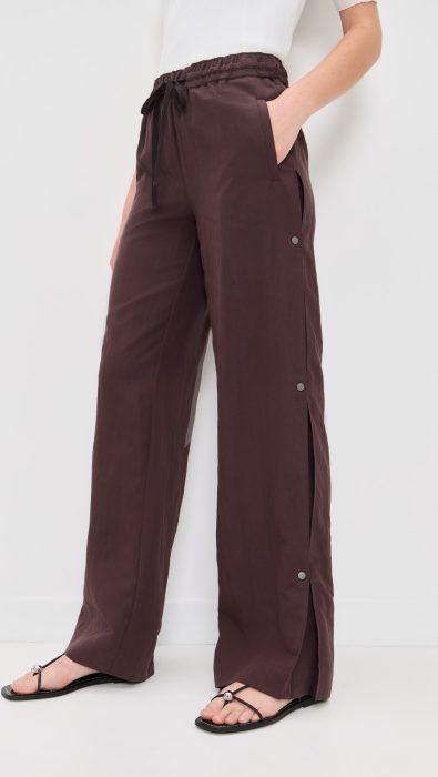 Vince Mid Rise Side Snap Pull On Pants