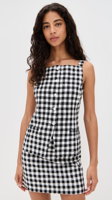 WAYF Gracie Gingham Vest