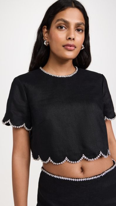 Zimmermann Crush Scalloped Top