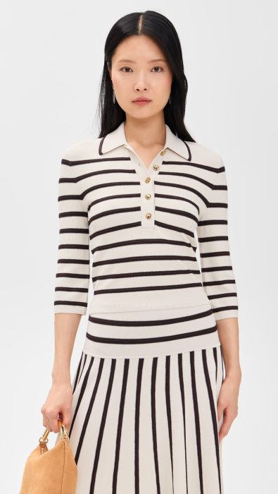 Zimmermann Illuminate Stripe Polo