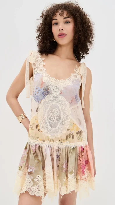 Zimmermann Cascadian Lace Mini Dress