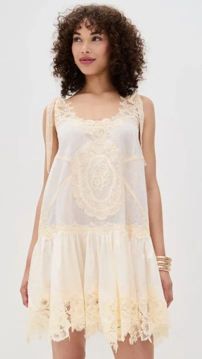 Zimmermann Cascadian Lace Mini Dress