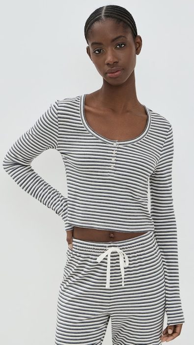 Z Supply Constance Stripe Long Sleeve Top