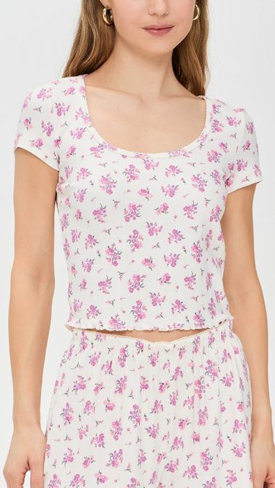 Z Supply Flower Market Ditsy Tee
