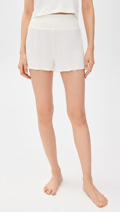 Z Supply Dawn Smocked Rib Shorts